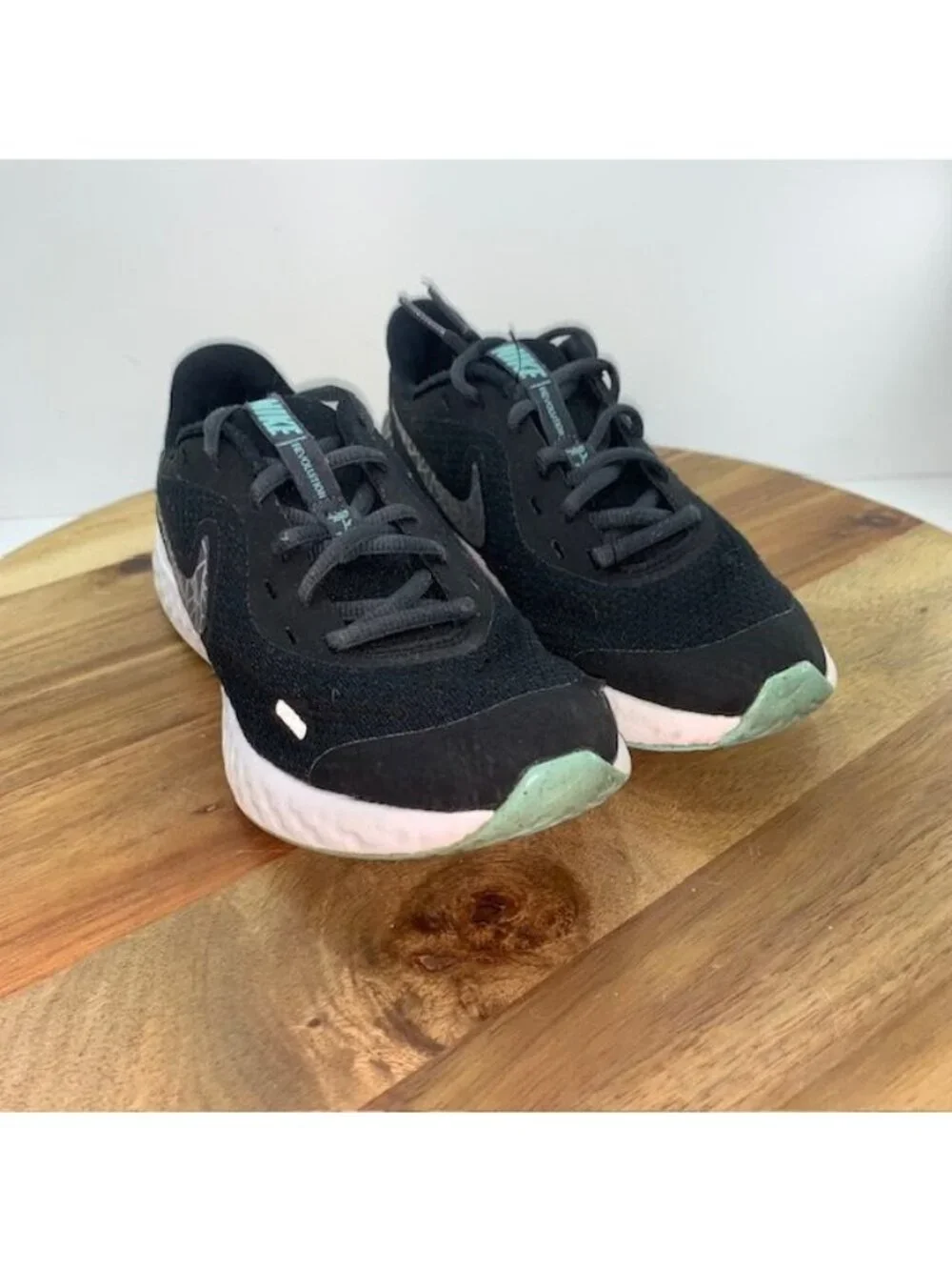 Nike Revolution 5 BQ5688-001 Black Girls Running Shoes 3.5Y